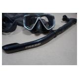 Cressi Adult Rondine Palau Fin Snorkel Set - Fin Size L/XL