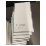 box c - 15 Phone Cases - White Retail Packaging Stack
