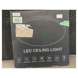 Mil - LED Flush Mount Ceiling Light - Black, 20-Inch LT0108-BG