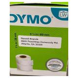 DYMO White Address Labels - 1 1/8 x 3 1/2 in (28x89 mm) - 2-Pack (350 labels per box)