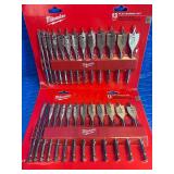 Milwaukee 26 Piece Flat Boring Bit Set (model 48-27-1520).