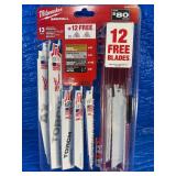 Milwaukee SAWZALL Demolition Nail-Embedded Wood and Metal Cutting Bi-Metal Reciprocating Saw Blade Set