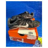 Brand New Nike Zoom Rival S 9 track spikes in the Black/Iron Grey/Hyper Crimson colorway, typically priced around $65.00