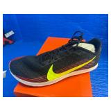 Nike Zoom Rival XC cross-country racing shoes in the "Black/Volt/Bright Crimson" colorway, model number AJ0851 005