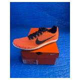 Size 11/12.5 Nike Zoom Rival D 10 track and field spikes in the "Bright Mango" colorway.