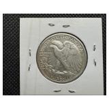 1945 D Silver Walking Liberty Half Dollar
