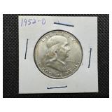 1952 D Silver Franklin Half Dollar