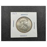 1953 Silver Franklin Half Dollar