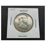 1953 Silver Franklin Half Dollar