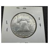 1953 D Silver Franklin Half Dollar