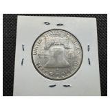 1954 D Silver Franklin Half Dollar