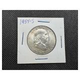 1954 S Silver Franklin Half Dollar