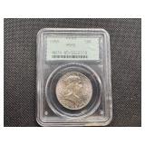 1958 PCGS MS65 Silver Franklin Half Dollar
