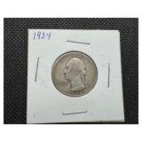 1934 Silver Washington Quarter