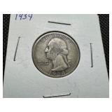 1934 Silver Washington Quarter