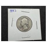 1942 Silver Washington Quarter