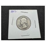 1942 Silver Washington Quarter