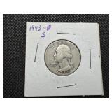 1943 S Silver Washington Quarter
