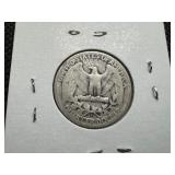 1945 S Silver Washington Quarter