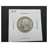 1948 Silver Washington Quarter