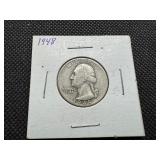 1948 Silver Washington Quarter
