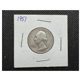 1951 Silver Washington Quarter