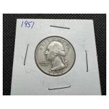 1951 Silver Washington Quarter