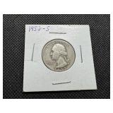 1952 S Silver Washington Quarter