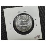 1954 P Silver Washington Quarter Marked MS65 when purchased