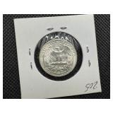 1954 D Silver Washington Quarter Marked MS65 when purchased