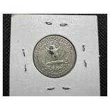 1957 D Silver Washington Quarter