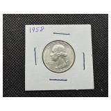 1958 Silver Washington Quarter