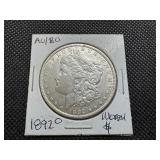 1892 O Morgan Silver Dollar