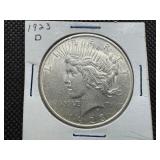 1923 D Peace Silver Dollar