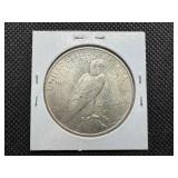 1935 Peace Silver Dollar Marked AU58 when purchased