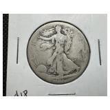 1919 D Silver Walking Liberty Half Dollar