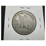 1919 D Silver Walking Liberty Half Dollar
