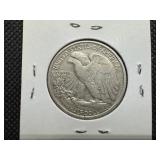 1937 Silver Walking Liberty Half Dollar