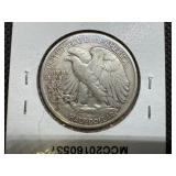 1941 D Silver Walking Liberty Half Dollar