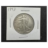 1943 Silver Walking Liberty Half Dollar