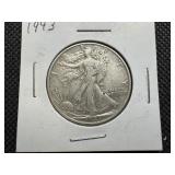 1943 Silver Walking Liberty Half Dollar