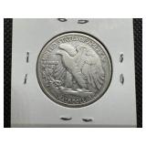 1943 D Silver Walking Liberty Half Dollar
