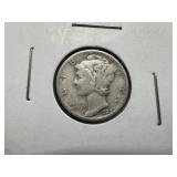 1927 S Silver Mercury Dime