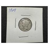 1929 Silver Mercury Dime
