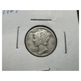 1929 Silver Mercury Dime