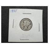 1935 Silver Mercury Dime