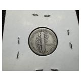 1935 D Silver Mercury Dime