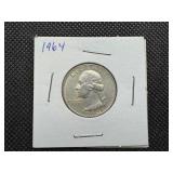 1964 Silver Washington Quarter