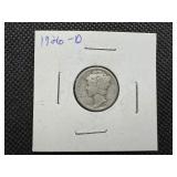 1926 D Silver Mercury Dime
