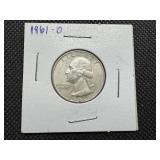 1961 D Silver Washington Quarter